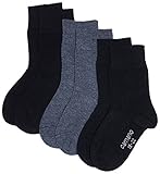 Camano Mädchen 3701 Teller Socken, Blau (navy 4), 36 (HerstellerGröße: 35/38) (3er Pack)
