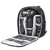 Docooler Kamerarucksack,wasserdichte Atmungsaktive Kamera Rucksäcke DSLR Digitalkamera Digital Rucksack für Canon Nikon Sony SLR Spiegelreflexkamera(Lila)