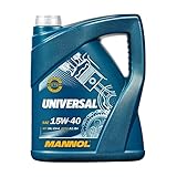 MANNOL Universal 15W-40 API SG/CD Motorenöl, 5 Liter