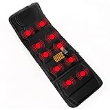 ECODE® | Faltbare Massagematte mit 10 Vibrationsmotoren und Lendenwärme | Elektrische Massagematte | 3 Intensitätsstufen | 5 Massageprogramme | Fernbedienung | Modell ECO-920