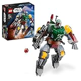 Lego Star Wars Boba Fett Mech, baubare Actionfigur mit Blaster und Raketenrucksack mit Flick-Shooter, Sammelset für Kinder 75369