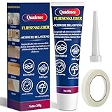 Fliesenkleber, Quadence Strong Tile Adhesive Glue, Wasserdicht Fliesenkleber Außen Frostsicher, Porzellankleber, Fliesenkleber Fertig für Beton, Wand&Bodenfließen,Innen&Außen, fugenfüllend (250g)
