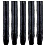 MIJOMA Unzerbrechliche Schnapsgläser aus Kunststoff, Robuste Shotgläser. Jello Shots, Desserts, Party, Hochzeit, Geburtstag. Geschirrspülergeeignet, Wiederverwendbar. 29ml (Schwarz, 160 Stück)