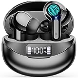 Bluetooth Kopfhörer Kabellos in Ear - Bluetooth 5.3 Hi-Fi Stereo Deep Bass Kabellose Kopfhoerer Noise Cancelling CVC Wireless Earbuds 35 Std. Spielzeit 13mm Treiber Ohrhörer Wasserdich USB C Headphone