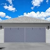Garagentor Isoliervorhang Mit Magneten | Thermische Isolierung für Garage Im Wintern | Wetterfeste, Dämmende Torabdeckung Garagentorschutz 215 275 300 200 210 480 244 365cm(Gray,240x350cm)