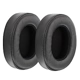 PartyKindom 1Satz Ersatz Ohrpolster für Kopftelefon Ohrpolster aus Memory Baumwolle Bequem und Schalldicht Schwarz Einfache Installation und Langlebig
