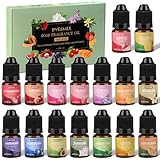 DYESMEE Seifenduftöl, 16 x 6 ml Duftöl zur Seifenherstellung, Seifenaroma in Lebensmittelqualität, Flüssiges Duftöl Set für DIY Badebomben, Schleim, Kerzen, Lotionen, Kosmetika, Raumdüfte