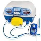 Borotto Real 24 Inkubator, Vollautomatische Ei Wendung für 24 Eier oder 96 kleine Eier, mit Luftbefeuchter, Universell für diverse Eier, Vollautomatische Brutmaschine Hühner u.v.m.