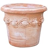 Blumentopf Pflanzgefäß Übertopf Terracotta FROSTFEST QUALITÄTSWARE CONCA LIMONI (54cm x 46cm)