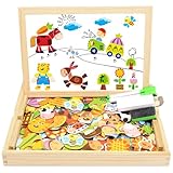 Magnetisches Holzpuzzle, Lernspielzeug
