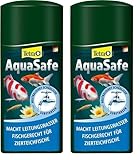 Tetra Pond AquaSafe - Macht Leitungswasser fischgerecht, schützt Fische und Pflanzen im Gartenteich zuverlässig, 500 ml Flasche (Packung mit 2)
