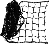 HAMBURGER TAUWERK-FABRIK EST. 1901 Netz, Universal Schutznetz Schwarz - Breite: 1,0m Meterware (Preis pro Meter) - Made in Germany, Sicherheitsnetz, Balkonnetz, Rausfallschutz Hochbett, Relingsnetz