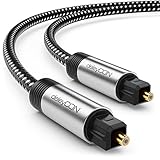 deleyCON 5m Toslink Kabel Optisches Digital Audio Kabel mit Metallstecker & Nylon Mantel - SPDIF Lichtwellenleiter Kabel