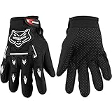 Frienda Kinder Winter Sport Handschuhe - Power Sports Rennhandschuhe für Reiten, Motocross, Schmutziges Fahrrad, Radfahren, Wandern und Outdoor Sport (Schwarz)