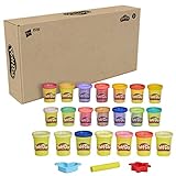 Play-Doh Bunt und Fröhlich Vielfalt Pack mit 21 Dosen, darunter Glitzerknete und Schimmerglanzknete, für Kinder ab 3 Jahren (Amazon Exclusive), F5735, Multi