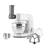 ETA Gratussino III Smart Küchenmaschine I 1.200 W I Planetenrührwerk I 4,5 l Edelstahlschüssel I flexi-Rührer, Haken & Trommelreibe I Stufenlose Regelung & Pulsfunktion