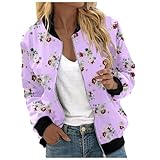 GFPGNDFHG Bomberjacke Damen Übergangsjacke Summer Jacket Women Blouson Damen Sommer Jacke Sommer Damen jacken Damen Damen Bomberjacke Sommer jacken für Damen Damen Bomberjacke frühling ausgefallene