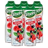 Teisseire Getränke-Sirup Grenadine 0% - 600ml - Sirup der genauso schmeckt wie die Frucht (5er Pack)