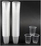 EVENTpac 450 Schnapsbecher Schnapsgläser aus Plastik Pinnchen Kunststoff Shots Medikamentenbecher/transparent / 2cl - 3cl Einweg Medi Becher