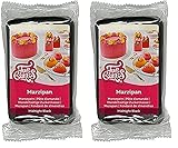 FunCakes Mandelhaltige Zuckermasse (holländisches Marzipan) Midnight Black: Einfach zu verwenden und geschmeidig, perfekt zum Dekorieren von Kuchen, Halal, koscher und glutenfrei. 250 g.