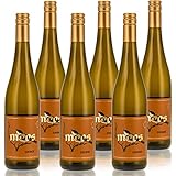 WEINGUT MEES | Scheurebe 2021, Weisswein lieblich & frucht-süß, 6 x 0,75l Nahe | hochwertiger süsser Wein | Weißwein-Set aus Deutschland | Paket 100% Scheurebe