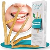 BLISSANY Miswak - Natürliches Zahnputzholz für strahlend Weiße Zähne - Vegan und Umweltfreundlich (5 Stück (1er Pack))