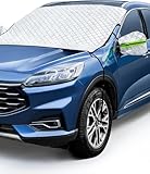Auto Windschutzscheiben Abdeckung-Verbessert Groß Frontscheibenabdeckung mit Magnetische und Elastisches Nabenband, Autoscheibenabdeckung für SUV LKW Auto Groß Oder Klein (Upgrade-A)