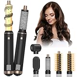 HyAdierTech Hairstyler Set mit Lockenstab, 5 In 1 Airstyler Set mit Föhn, Föhnbürste, Warmluftbürste, Automatischem Lockenstab, Glättbürste, Haartrockner Volumen Föhnbürste für Glätten,Volumen