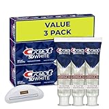 LUXPAKS Squeezer Compatible with 3D White Advanced Glamorous White Teeth Whitening Toothpaste, 3.3 oz, Pack of 3