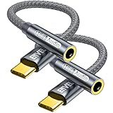 USB C auf 3,5 mm Buchse, Kopfhörer-Adapter, Type C auf AUX-Audiokabel, kompatibel mit iPhone 16/15/Pro Max/15 Pro/15 Plus Galaxy S25 S24 S23 S22 Pad Pro 2022/2021/2018 Google Pixel 8/7