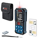 Bosch Professional Laser-Entfernungsmesser GLM 50-27 C (Reichweite: bis 50 m, robust, IP65, Bluetooth-Datenübertragung, 2 AA-Batterien, Schlaufe, Tasche)