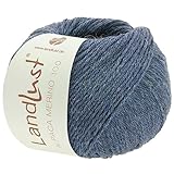 LANA GROSSA Landlust Alpaka Merino 100 | Klassisch verzwirntes Garn aus Merino & Alpaka | Handstrickgarn aus 50% Schurwolle (Merino) & 50% Alpaka (Baby) | 50g Wolle zum Stricken & Häkeln | 100m Garn