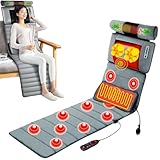 GHCCDAM Memory-Schaum Massagesitzauflage Mit Wärme, Massagesitzauflage Mit Wärme Für Damen, Herren, Massageauflage Mit Vibrationmassage Für Rücken Und Nacken,