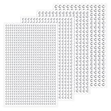 Kryzulax Glitzersteine Selbstklebend,1792 Stück Strasssteine Selbstklebend,3/4/5/6mm Runde Schmucksteine,Hitzefix Strasssteine zum Basteln,für Gesichts,Nägel Deko Und Urlaubszubehör(Silver)