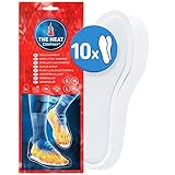 THE HEAT COMPANY Sohlenwärmer - 10 Paar - EXTRA WARM - Wärmesohlen - Fußwärmer - 8 Stunden warme Füße - sofort einsatzbereit - rein natürlich - Größe MEDIUM: 39-41