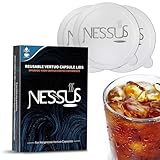 Nessus 200 Stück Original-Aluminiumfolien-Dichtungen von Vertuo wiederverwendbare Kapsel-Set, [ALSeal EZ Fit] für nachfüllbare Nespresso-Kapseln, kompatibel mit Nespresso-Vertuoline-Maschinen (nur