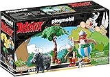 PLAYMOBIL Asterix 71160 Wildschweinjagd, Mit kippbarem Baum, Spielzeug für Kinder ab 5 Jahren