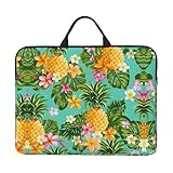 Laptophülle, Motiv: tropische Früchte, Ananas, 35,6 cm (14 Zoll) Laptophülle, Computer-Tragetasche für 35,6 cm (14 Zoll) Notebooks