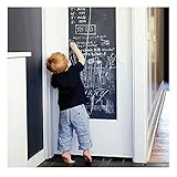 EVBEA Tafelfolie Selbstklebend Kreidetafel 43 cm x 200 cm Selbstklebende Schreiben Zeichnen Malen Akzente setzen mit Kreide Inneneinrichtung DiY Deko Präsentation