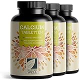 Calcium Tabletten 540x - optimal hochdosiert mit 800 mg Calcium pro Tag - Erhalt normaler Knochen & Zähne - laborgeprüft mit Zertifikat - ohne unerwünschte Zusätze - 100% vegan - Vorrat für 270 Tage