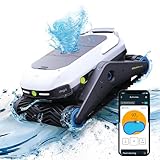 degrii Zima Pro Poolroboter Schnurlos Vollautomatischer Poolreiniger Ultraschall Radar Routenplanung 4 Reinigungsmethoden Reinigt Boden Wände und Wasserlinie Hält 180 Mins 500㎡ mit APP Steuerung