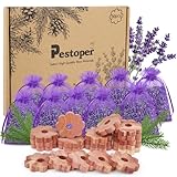 30 Stück Mottenfalle Kleidermotten Natürliche Mottenschutzfallen Aus Zedernlavendel 20-Mottenringe Und 10-Lavendelbeutel Zur Vorbeugung Von Kleidermotten Ausgezeichneter Kleiderschrank Mottenschutz