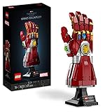 LEGO Marvel Iron Mans Nano Handschuh, Baubares Iron Man-Modell mit Infinity-Steinen aus leuchtende Bausteinen, inspiriert von „Avengers: Endgame“, Sammlerstück für Erwachsene 76223