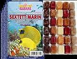 Frostfutter SAHAWA 150 Portionen Fischfutter 5X 100g Blister Sextett Marin für Meerwasser Aquarium