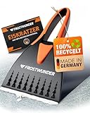 FROSTWUNDER Eiskratzer Auto [Made in Germany] - 100% recycelter Auto Eiskratzer - Unschlagbarer Scheibenkratzer Auto - Blitzschneller Autoscheiben Kratzer - Stabiler & langlebiger Schneekratzer Auto