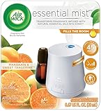 Air Wick Essential Mist Fragrance Oil Diffuser Kit, Mandarin & Sweet Tangerine, 1 Diffuser + 1 Refill, 1 Count