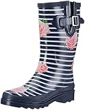Beck Damen Stripes Gummistiefel, Blau, 41 EU