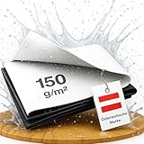 Abdeckplane 2x4m - Mind. 5 Jahre UV-stabil, wasserdicht - Poolplane rechteckig, Silofolie, Abdeckfolie, Poolfolie, Siloplane, Gartenfolie