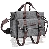 K&F Concept Kameratasche, Fototasche für SLR/DSLR Spiegelreflex, Vintage Kamerataschen für Spiegelreflexkamera, Taschen Camera Bag Fotografen für Objektive Zubehör Stative
