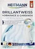 HEITMANN Brillantweiß Vorhänge & Gardinen | Verstärkt das Waschmittel und löst Schmutz, Nikotin & Gerüche fasertief | Für strahlend weiße Textilien | 50 g